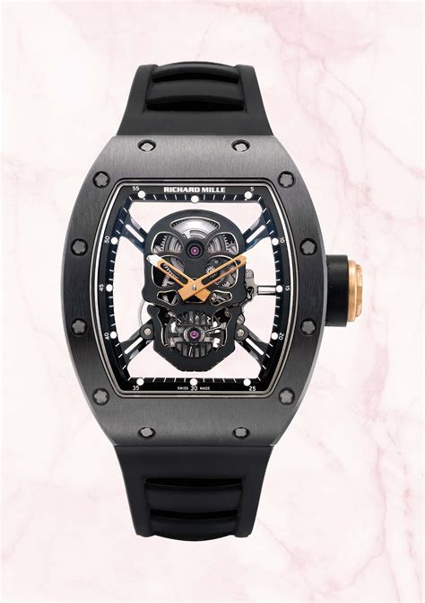 richard mille black skull.